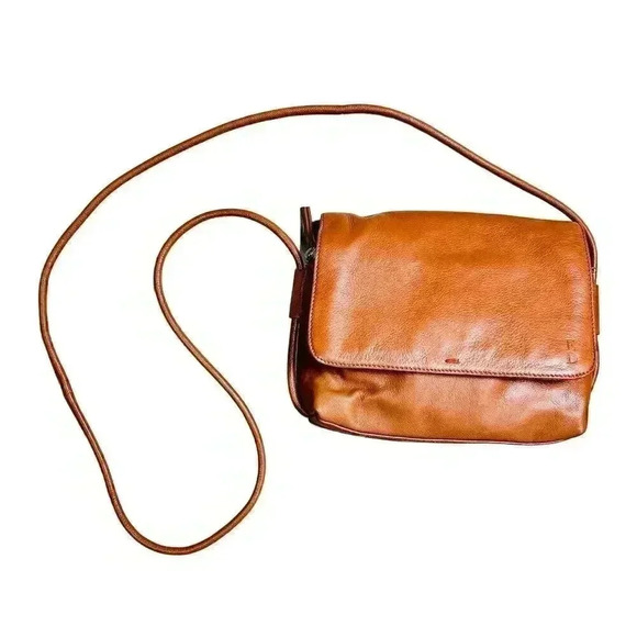 Ellen Degeneres Women's Brown Leather Crossbody Bag - Picture 1 of 12
